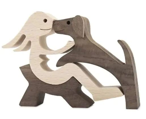 Hundskulptur i trä – Heminredning