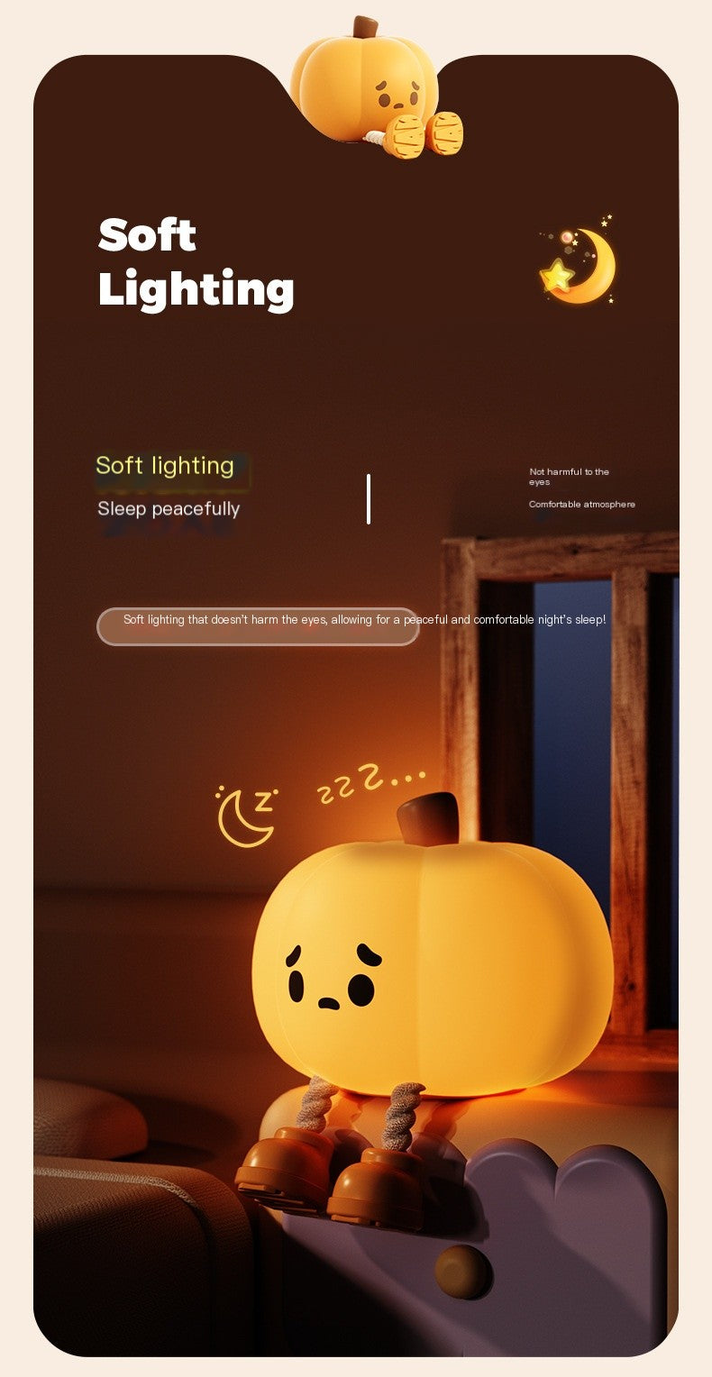 Halloween Pumpkin Night Light with Phone Stand (One)