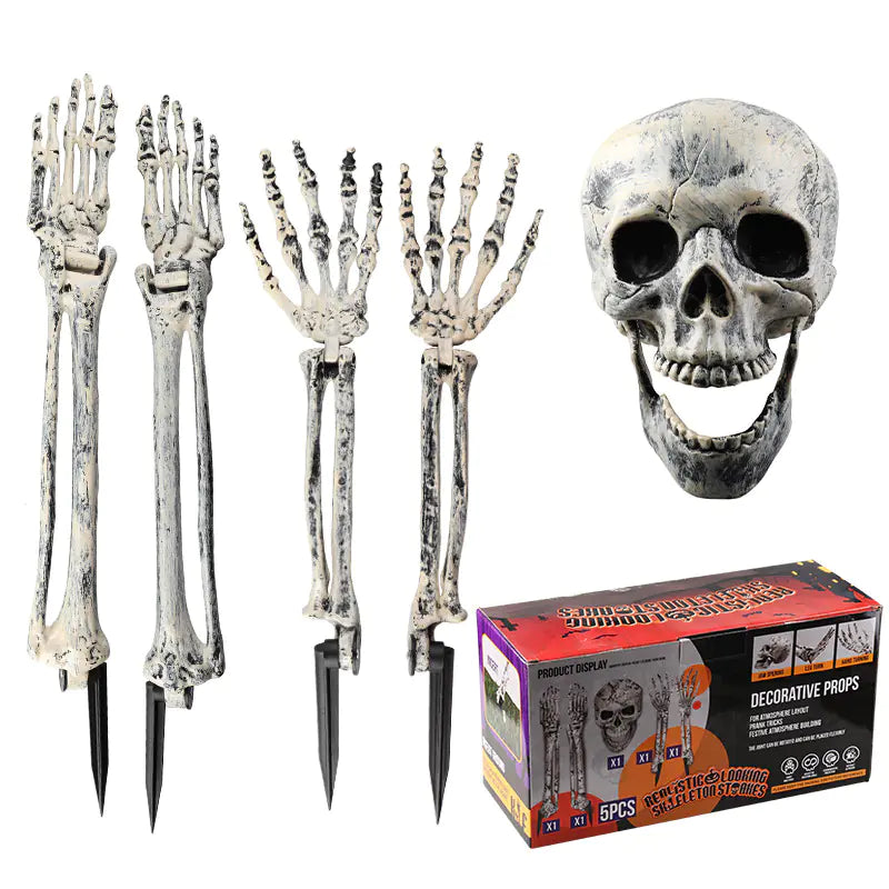 Halloween Skelett Set – 3 delar för maxad skräckstämning!